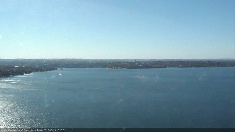 Lake Travis webcam, October 30, 2017 2:30 PM CT