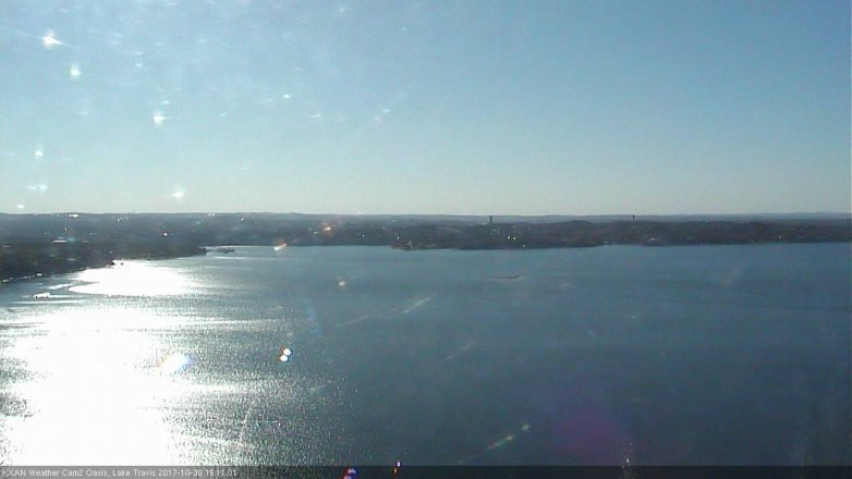 Lake Travis webcam, October 30, 2017 3:15 PM CT
