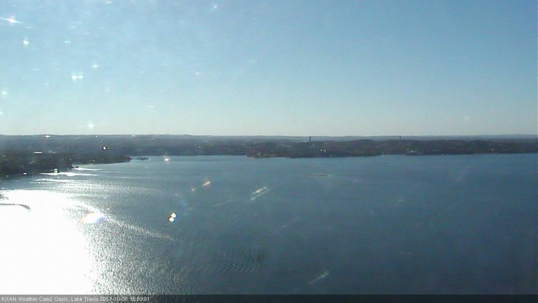 Lake Travis webcam, October 30, 2017 3:30 PM CT