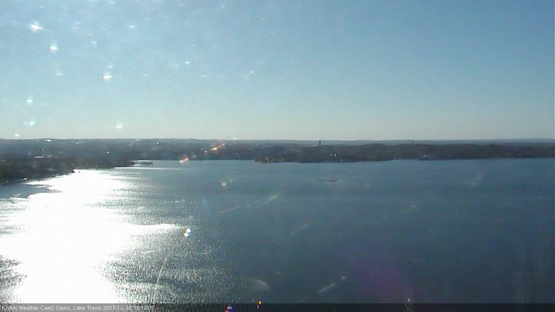 Lake Travis webcam, October 30, 2017 3:35 PM CT