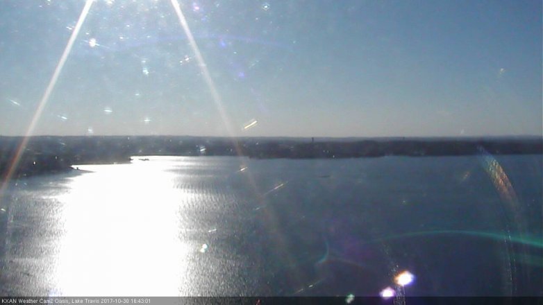 Lake Travis webcam, October 30, 2017 4:00 PM CT