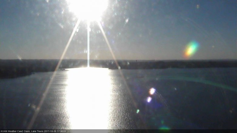 Lake Travis webcam, October 30, 2017 4:45 PM CT