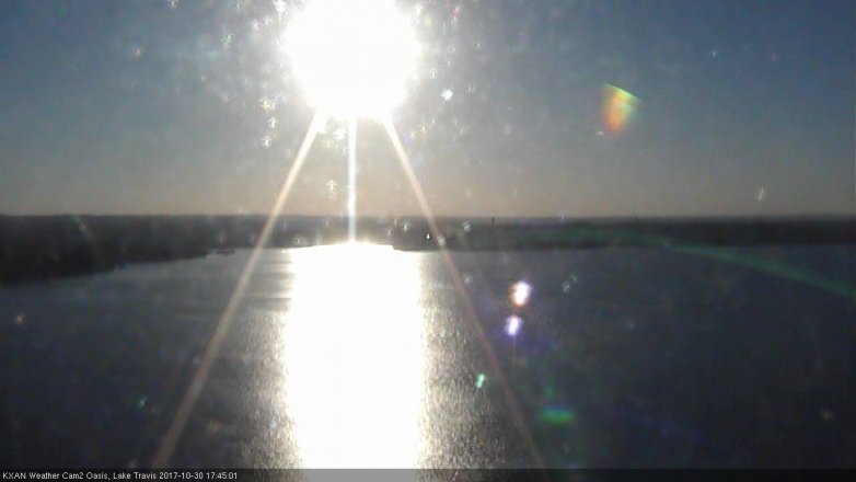 Lake Travis webcam, October 30, 2017 4:55 PM CT