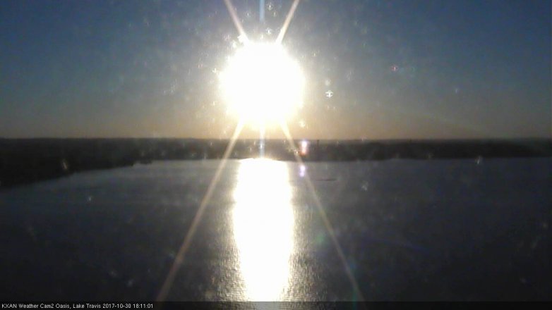 Lake Travis webcam, October 30, 2017 5:20 PM CT