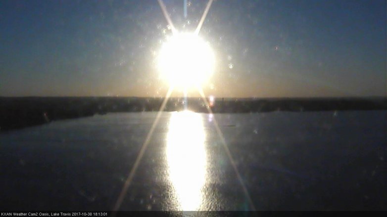Lake Travis webcam, October 30, 2017 5:30 PM CT