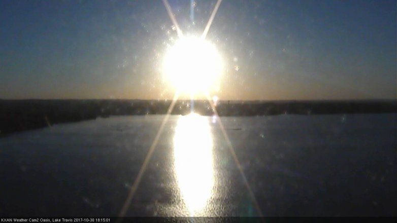 Lake Travis webcam, October 30, 2017 5:35 PM CT
