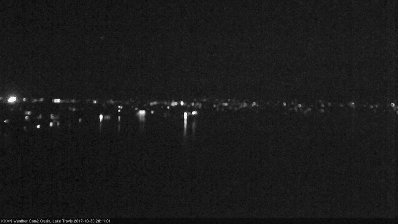 Lake Travis webcam, October 30, 2017 7:40 PM CT