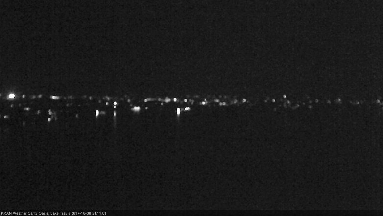 Lake Travis webcam, October 30, 2017 8:20 PM CT
