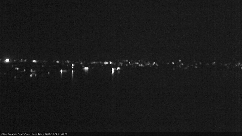 Lake Travis webcam, October 30, 2017 8:45 PM CT