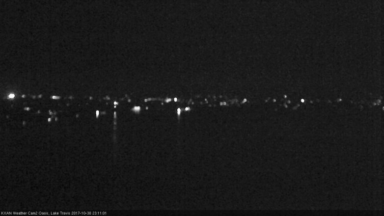 Lake Travis webcam, October 30, 2017 10:20 PM CT