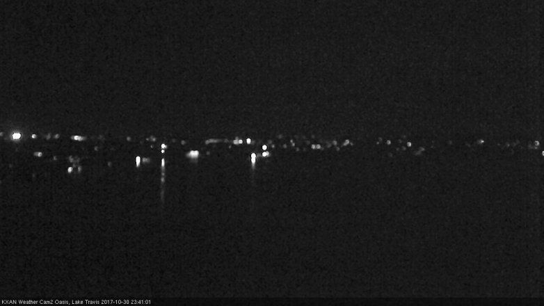 Lake Travis webcam, October 30, 2017 11:10 PM CT