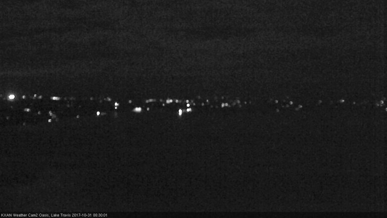Lake Travis webcam, October 30, 2017 12:00 AM CT