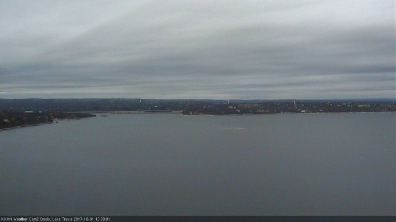 Lake Travis webcam, October 31, 2017 9:20 AM CT