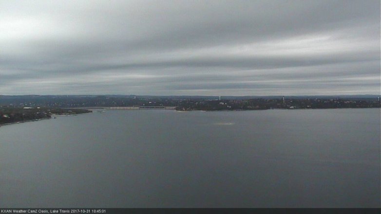 Lake Travis webcam, October 31, 2017 10:05 AM CT