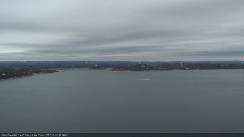 Lake Travis webcam, October 31, 2017 10:10 AM CT