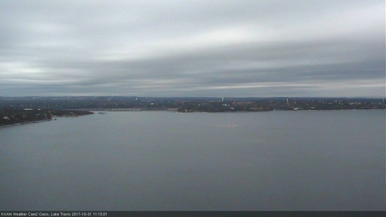 Lake Travis webcam, October 31, 2017 10:30 AM CT