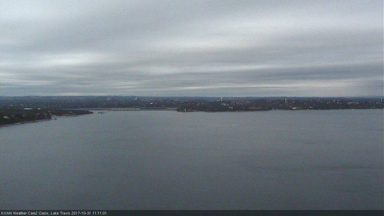Lake Travis webcam, October 31, 2017 10:40 AM CT