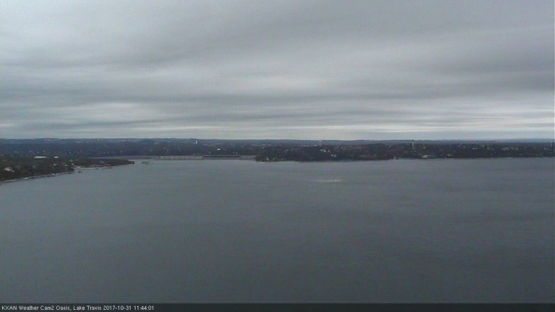 Lake Travis webcam, October 31, 2017 11:15 AM CT