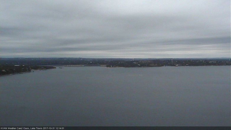 Lake Travis webcam, October 31, 2017 11:25 AM CT