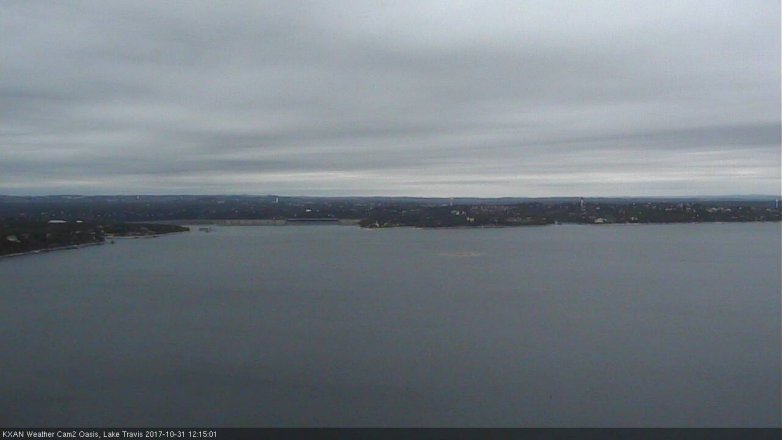 Lake Travis webcam, October 31, 2017 11:40 AM CT