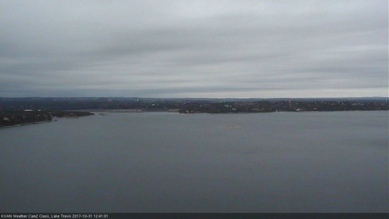 Lake Travis webcam, October 31, 2017 11:45 AM CT