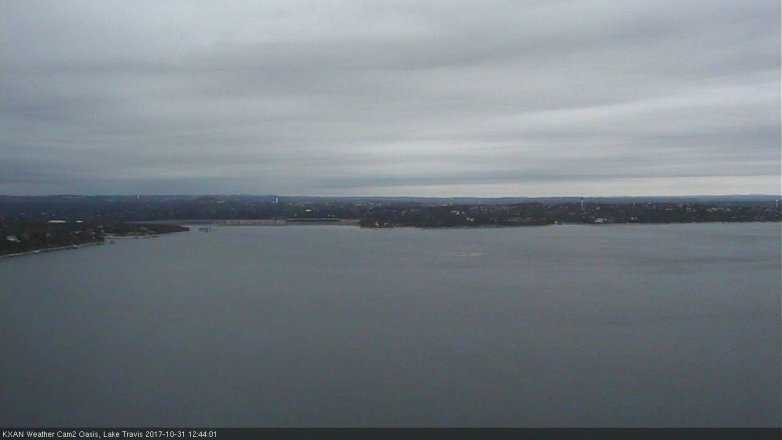 Lake Travis webcam, October 31, 2017 11:50 AM CT