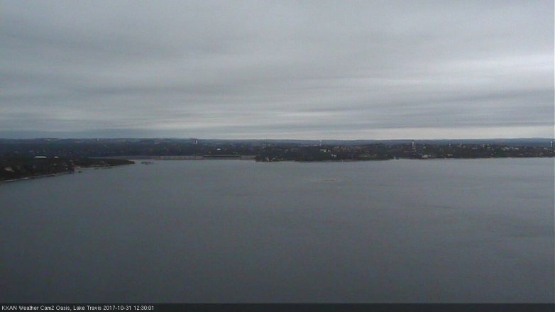 Lake Travis webcam, October 31, 2017 11:55 AM CT