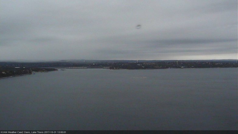 Lake Travis webcam, October 31, 2017 12:25 PM CT