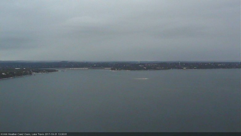 Lake Travis webcam, October 31, 2017 12:40 PM CT