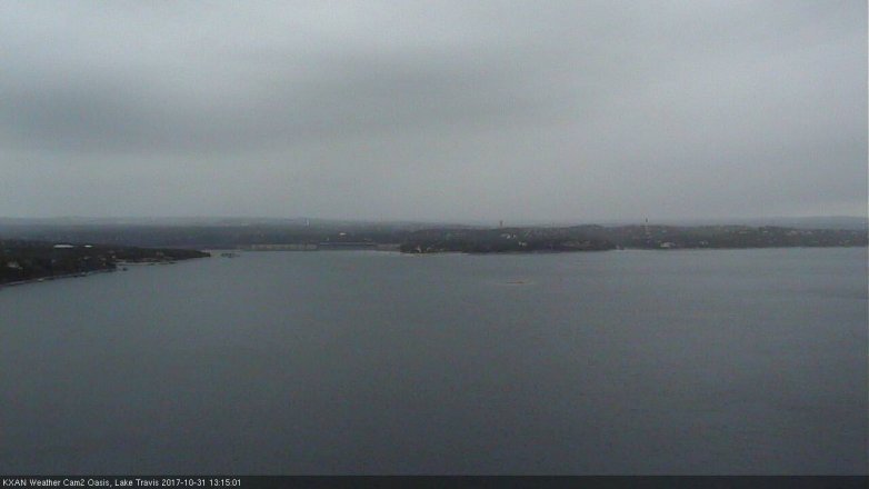 Lake Travis webcam, October 31, 2017 12:45 PM CT