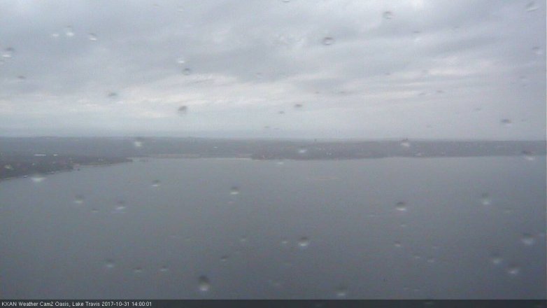Lake Travis webcam, October 31, 2017 1:10 PM CT