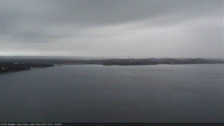 Lake Travis webcam, October 31, 2017 1:15 PM CT