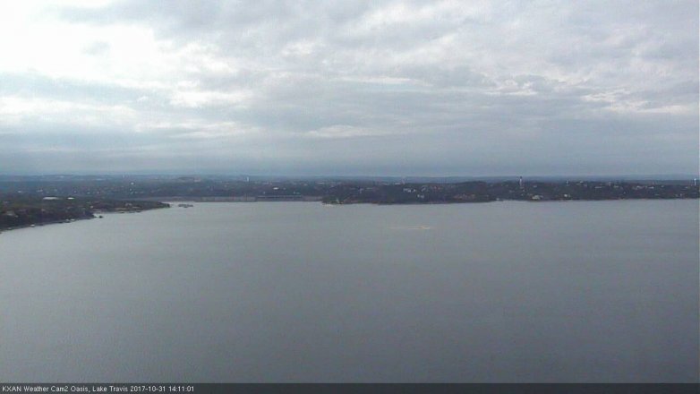 Lake Travis webcam, October 31, 2017 1:25 PM CT