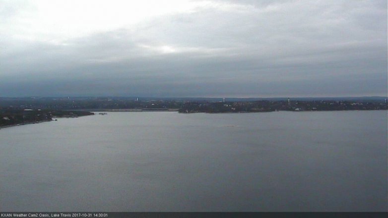 Lake Travis webcam, October 31, 2017 1:35 PM CT