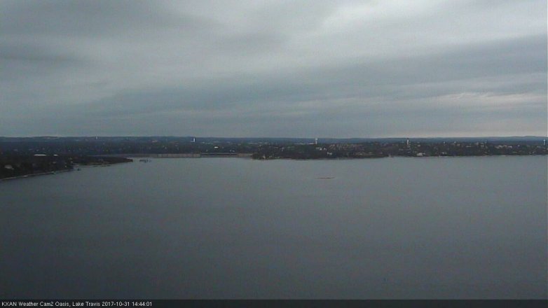 Lake Travis webcam, October 31, 2017 2:10 PM CT