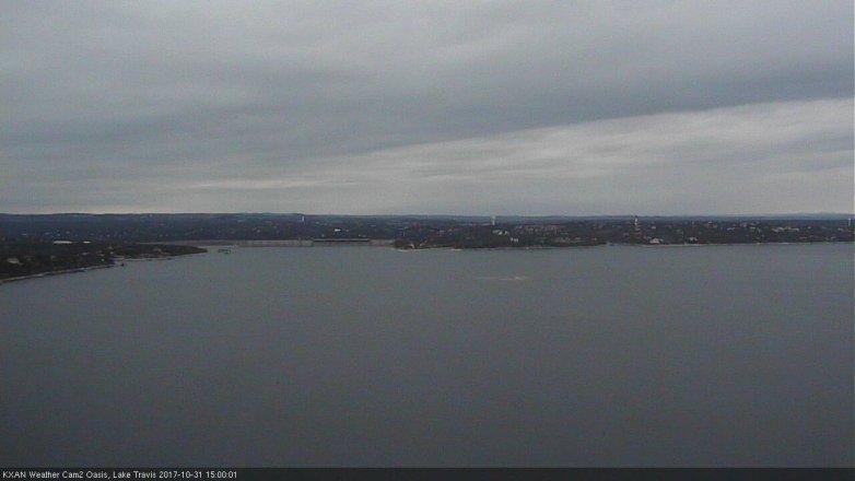 Lake Travis webcam, October 31, 2017 2:30 PM CT