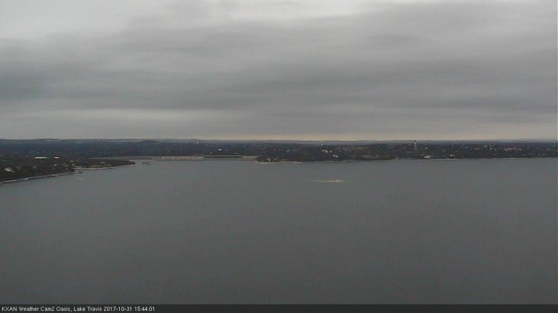 Lake Travis webcam, October 31, 2017 2:55 PM CT