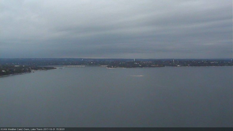 Lake Travis webcam, October 31, 2017 3:00 PM CT