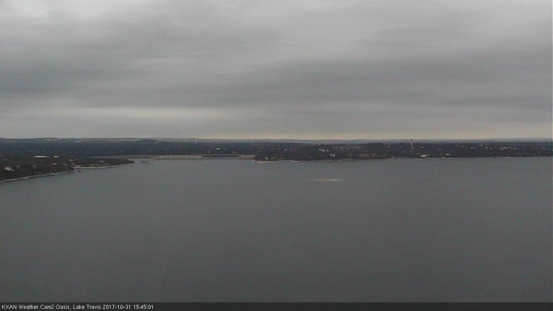 Lake Travis webcam, October 31, 2017 3:05 PM CT