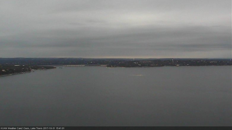 Lake Travis webcam, October 31, 2017 3:10 PM CT