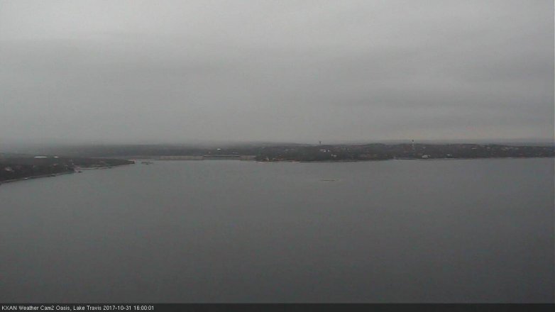 Lake Travis webcam, October 31, 2017 3:15 PM CT