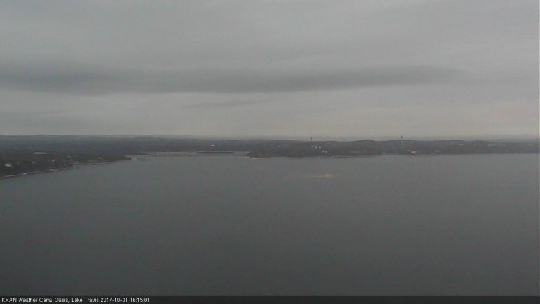 Lake Travis webcam, October 31, 2017 3:40 PM CT