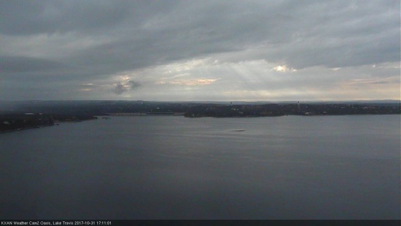 Lake Travis webcam, October 31, 2017 4:30 PM CT