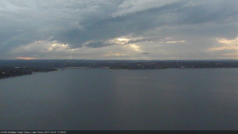 Lake Travis webcam, October 31, 2017 4:35 PM CT