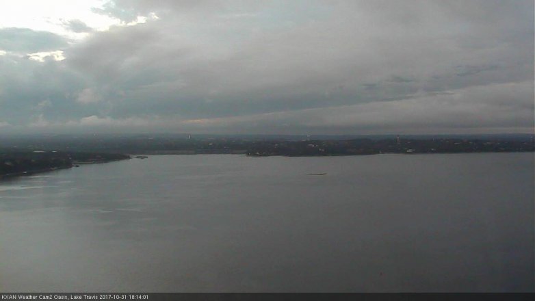 Lake Travis webcam, October 31, 2017 5:25 PM CT