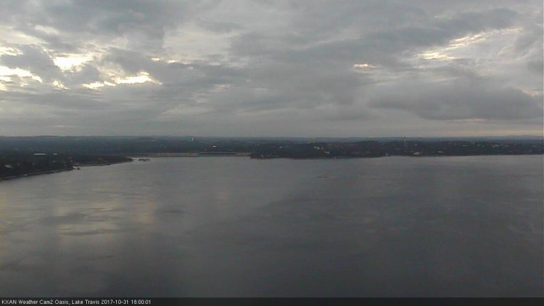 Lake Travis webcam, October 31, 2017 5:30 PM CT