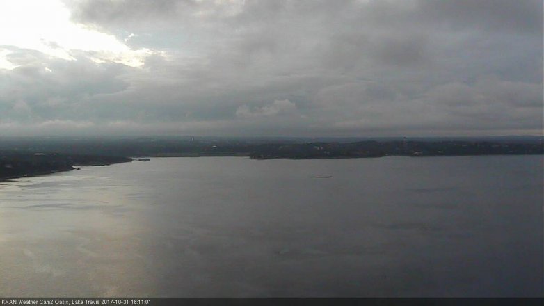 Lake Travis webcam, October 31, 2017 5:35 PM CT