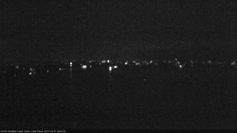 Lake Travis webcam, October 31, 2017 7:45 PM CT