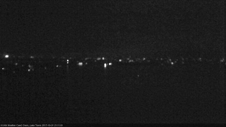 Lake Travis webcam, October 31, 2017 8:15 PM CT