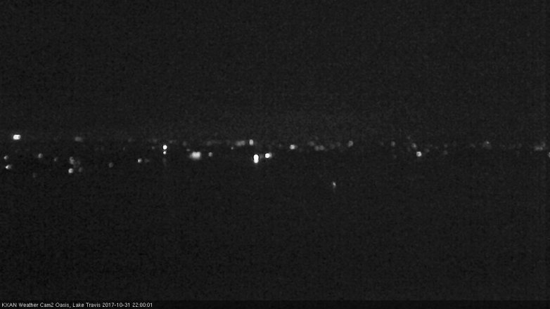 Lake Travis webcam, October 31, 2017 9:15 PM CT